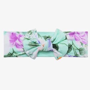 Posh Peanut Floral Headwrap with Bow